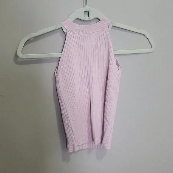 Zara Light Pink Ribbed Tank Top Size 9 - Picture 4 of 4